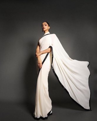 White Designer Saree