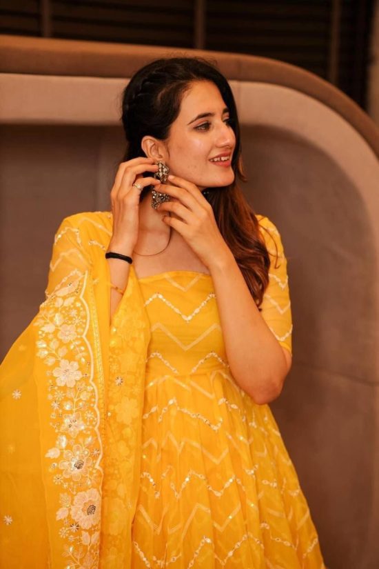 Yellow Embroidered Anarkali Suit