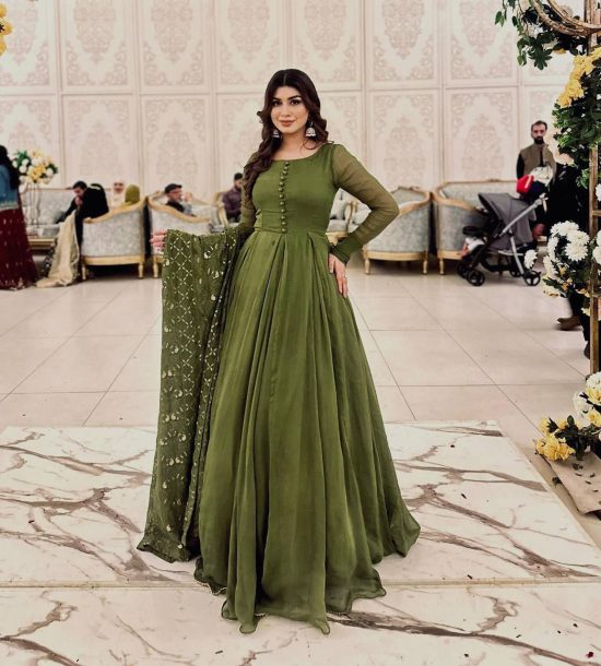 Olive Green Gown