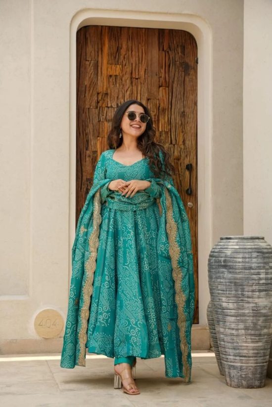 Flared Anarkali Kurta Set