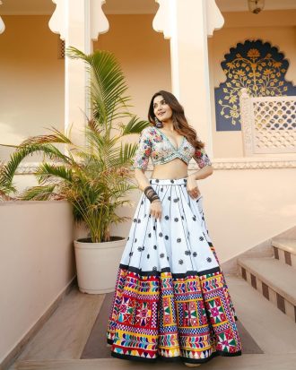 Maslin Cotton Navratri Lehenga Choli