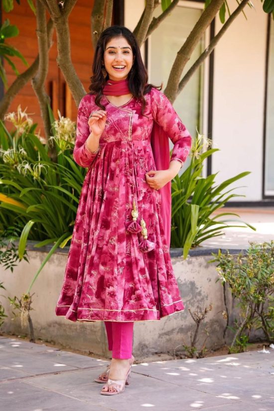 Tie-Dye Flared Kurta Set