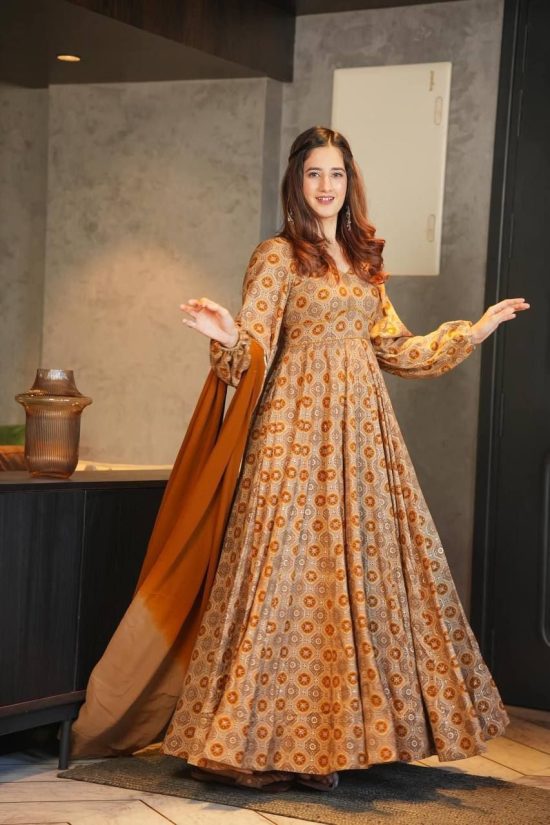 Rayon Anarkali Suit Set