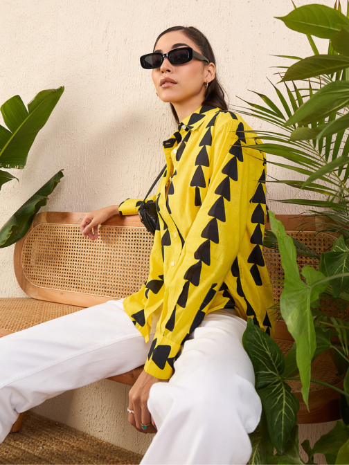 Little Wish - Printed Cotton Shirt ? Classic Cotton Buttoned Shirt for Everyday Wear