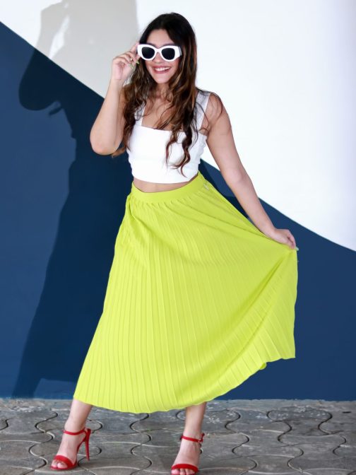 Little Wish - The Pick-Me-Up Silk Satin Skirt ? Elegant Evening Wear Midi Skirt