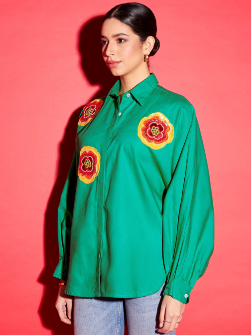 Little Wish - Cotton Sequinned Shirt ? Standout & Dressy Casual Style