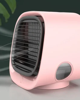 Pink Personal Mini Air Cooler | Portable AC with Humidifier, Night Light & Adjustable Speed for Summer Comfort