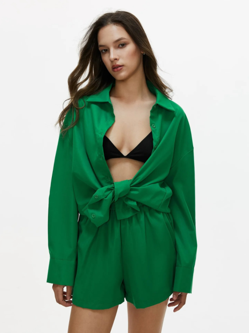 Little Wish - Cotton Two-Piece Shorts & Shirt Set ? Breezy & Trendy