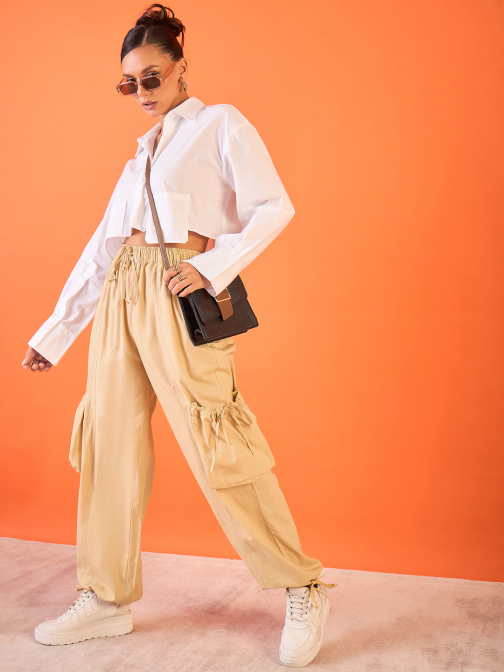 Little Wish - Stretchable Knee-Length Side Patch Denim Skirt ? Casual High Waist Skirt
