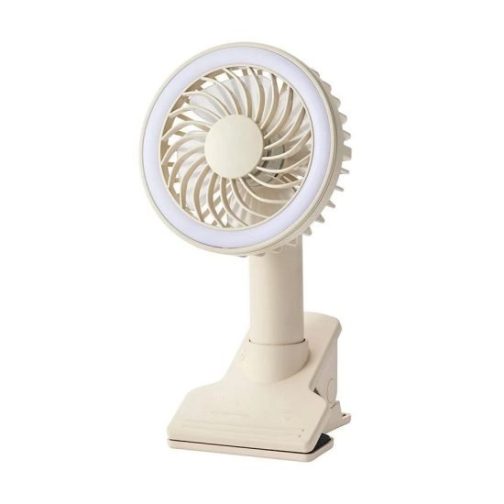 Bruno Clip Fan With Light-Greige