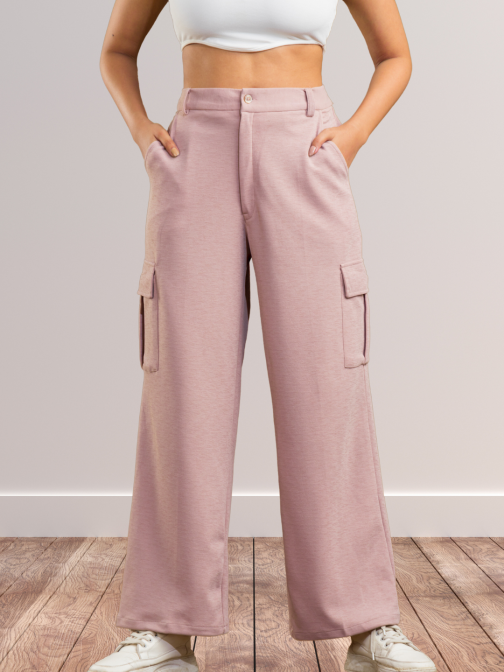 Little Wish - Gathered Midi Skirt with a Slit ? High Waist Flowy Casual Skirt