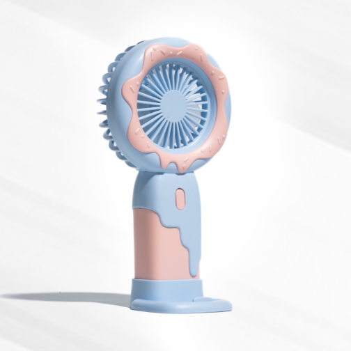 Doughnut Fan with Phone Stand - Purple