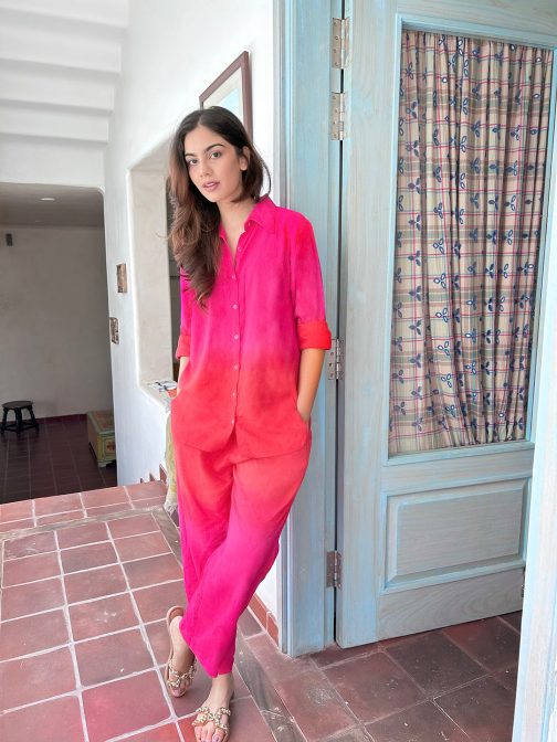 Little Wish - The Alia Set ? Shaded Cotton Linen Two-Piece Co-Ord