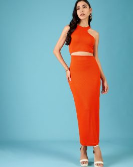 Little Wish - Stretchable Ribbed Cut-Out Dress ? Stylish & Contouring Fit