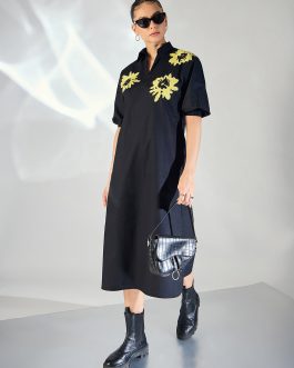 Little Wish - Sequin Cotton Midi Dress ? Sparkly & Glamorous