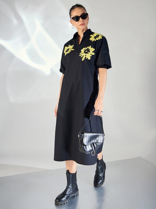 Little Wish - Sequin Cotton Midi Dress ? Sparkly & Glamorous