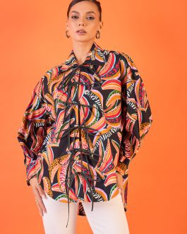 Little Wish - Printed Tie-Up Full Sleeve Cotton Shirt ? Stylish & Eye-Catching