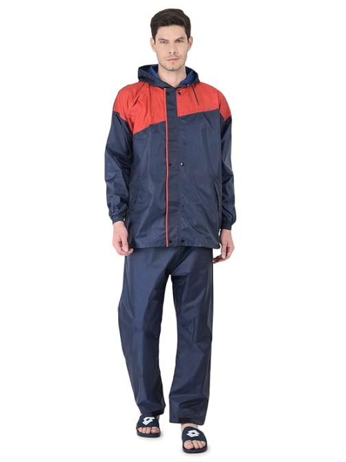 Water Ranger Dual Layer Reversible Raincoat for Men – Premium Waterproof Jacket with Hood & Inner Pockets