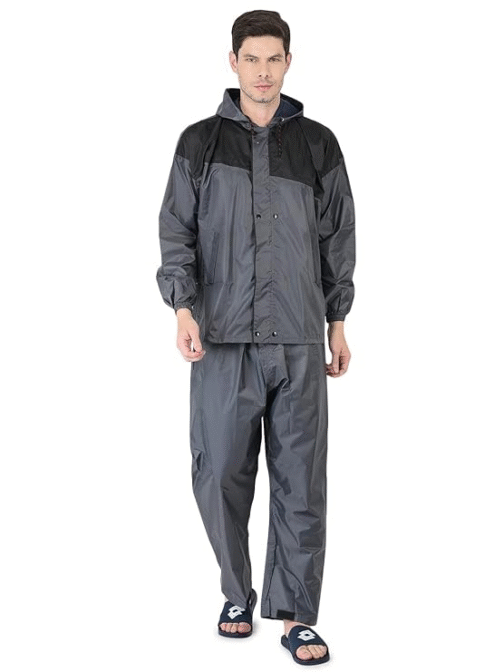 Water Ranger Premium Men’s Raincoat – Reversible Waterproof Suit with Adjustable Hood & Mobile Pocket