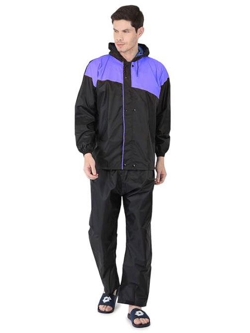 All-Weather Water Ranger Raincoat for Men – Reversible Dual Layer Waterproof Jacket with Reflective Back Panel