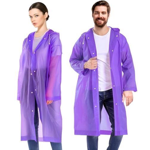 All-Weather Rain Jacket with Hood – Water Resistant, Lightweight & Portable Rain Coat for Men, Women, Boys & Girls – Travel & Adventure Ready