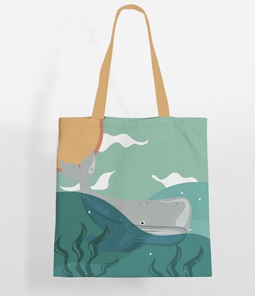 Eco-Friendly Tote for Women – Ocean-Inspired Art