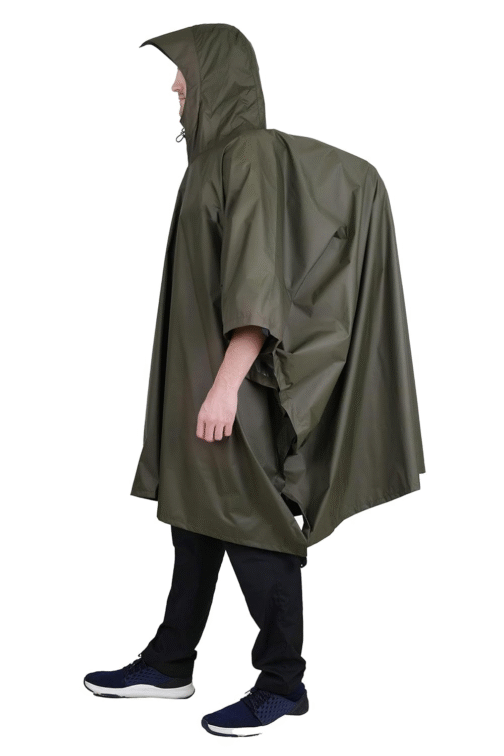 Luxury Reusable Rain Poncho for Men & Women – Multi-Use, Compact, Water Resistant Jacket for Hiking, Cycling & Outdoor Adventures