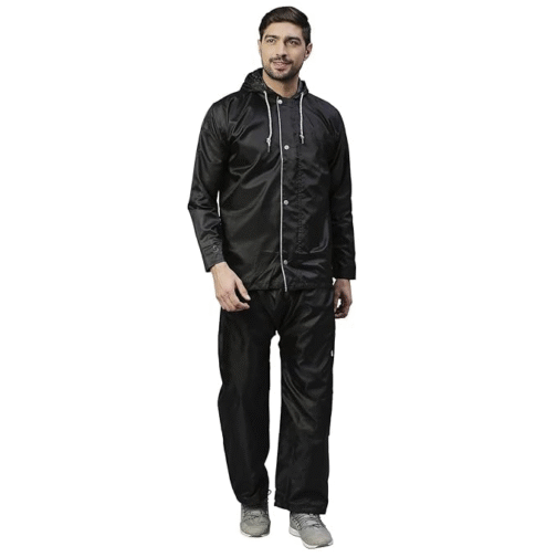 Waterproof Rainwear Suit for Men – Waterfighter Rain Coat with Adjustable Hood, Inner Storage Pockets | Perfect for Travel, Trekking & Daily Use