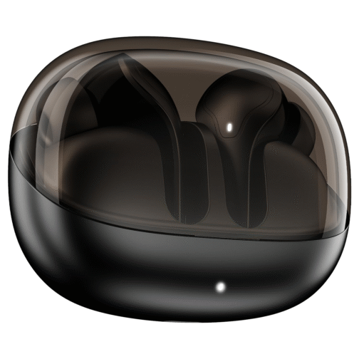 Charcoal Black Airdopes Plus 311 – Premium TWS Earbuds with Glass Design, Fast Charge