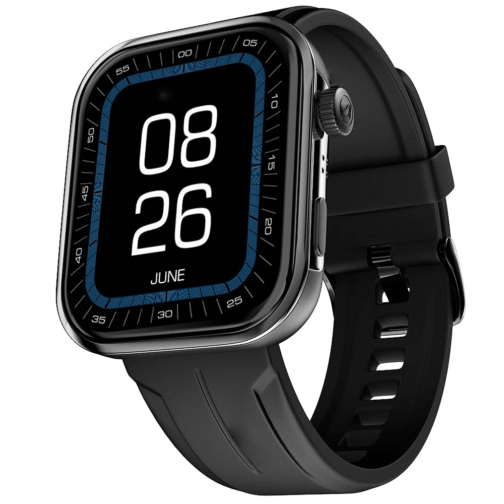 ColorFit Pro 5 Max – 1.96” AMOLED Luxury Black Smartwatch with BT Calling