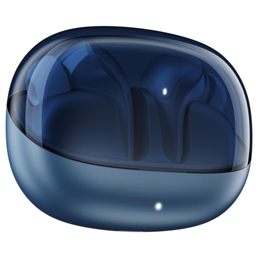 Midnight Blue Airdopes Plus 311 – Luxury TWS Earbuds with Sleek Glass Design, 50H Battery