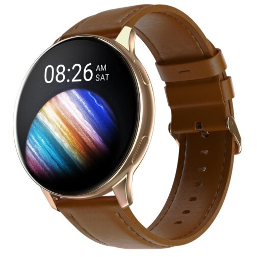 Brown Vortex Plus – AMOLED Display Smartwatch with Bluetooth Calling & 7 Days Battery