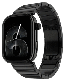Chrome Black Pro 6 Max Smart Watch: Intelligent AI, Endless AI Watch Faces, AI Companion, 1.96” AMOLED