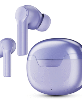 Airdopes 300 – Purple Luxury TWS Earbuds with Spatial Audio, v5.3 BT & 50 Hours Playback