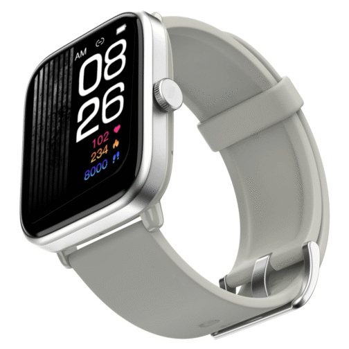 Silver Grey ColorFit Pro 5 Max | Luxe 1.96” AMOLED Smartwatch with Advanced Health Suite & Fast Data Transfer