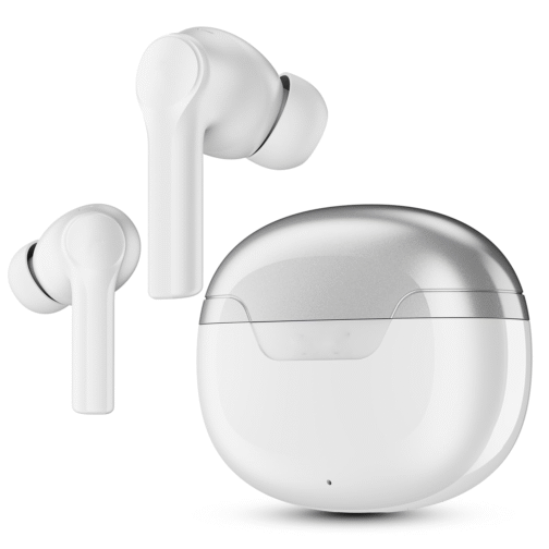 White Airdopes 300 – Premium TWS Earbuds with 50 Hours Playback, Spatial Sound & Mic
