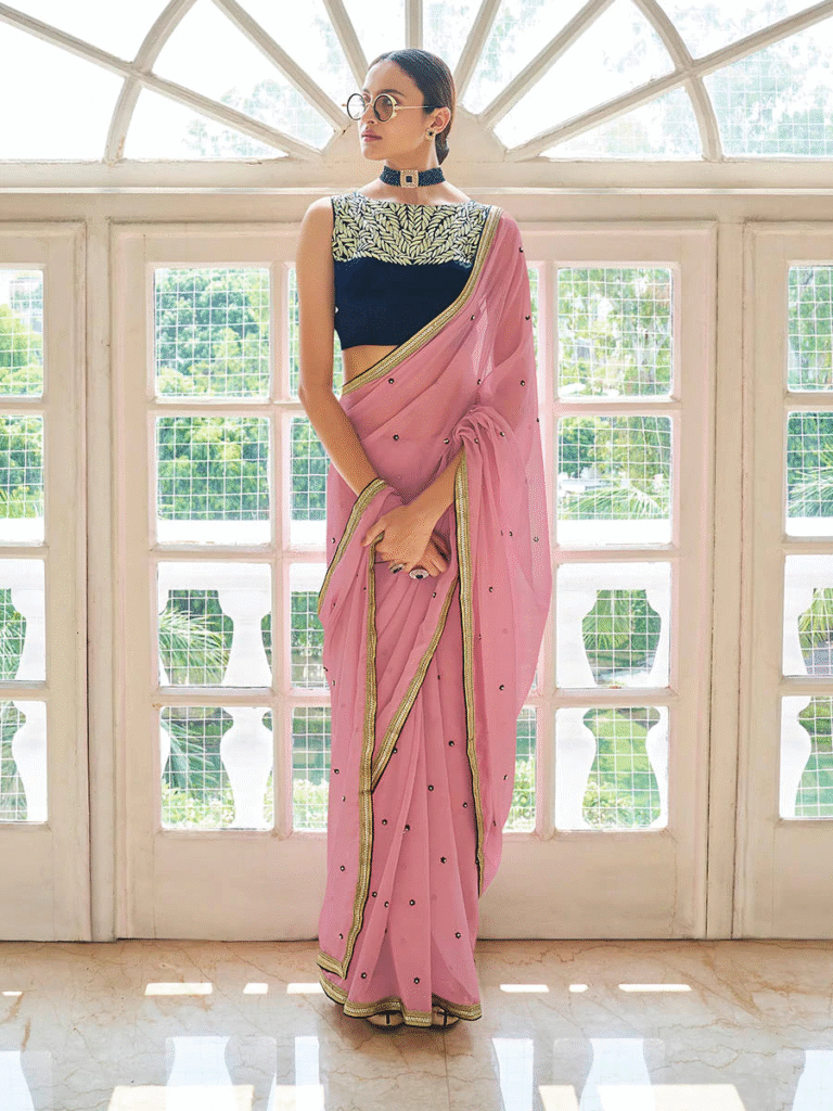Silk Georgette Saree