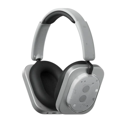 Latest Headphone 1 – White Premium Transparent Wireless Earbuds with ANC & Wireless Charging (Copy) (Copy) - Image 2