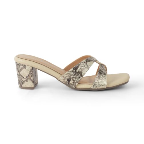 Little Wish Snafun beige women?s dress block heel sandals - Image 2