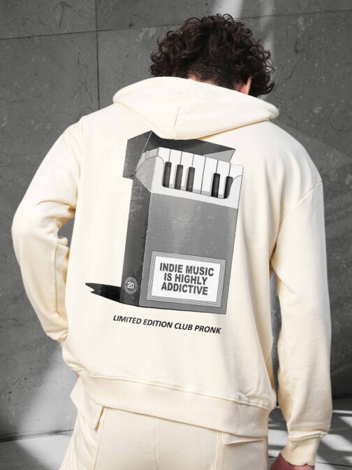 Indie Music Men Drop Shoulder Premium Terry Hoodie ? Artistic Streetwear Hoodie - Image 2