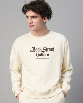 Street Culture Men Drop Shoulder Premium Terry Sweatshirt ? Urban Oversized Street Style