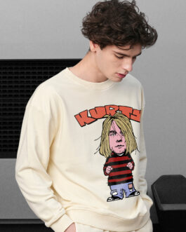 Kurty Men Drop Shoulder Premium Terry Sweatshirt ? Premium Oversized Fit