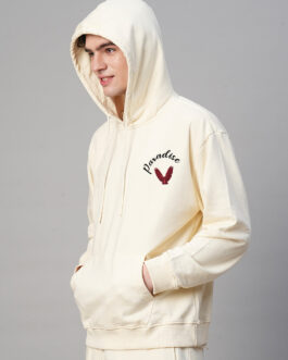 Paradise Men Drop Shoulder Premium Terry Hoodie ? Tropical Oversized Streetwear Hoodie