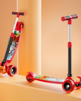 3-Wheel Foldable Kick Scooter for Kids | Rider Pro Adjustable Scooter | Outdoor Toy for Boys & Girls (Red)