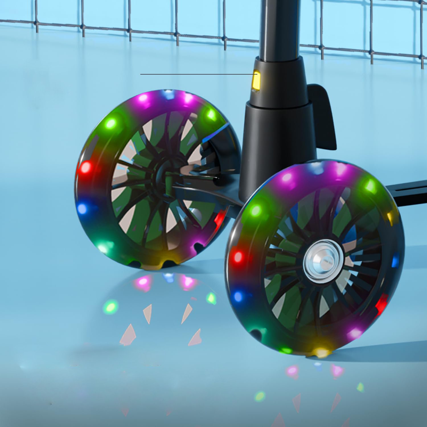 Adjustable Kids Kick Scooter with LED Light Wheels | Foldable 3-Wheel Scooter for Boys & Girls - Image 2