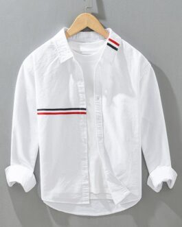 White Virtuoso Stripe full sleeve Shirt
