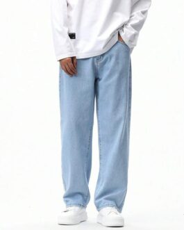Men's Wide Leg Relaxed Fit Jeans