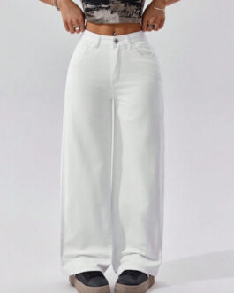 Little Wish Oversized Wide Leg Loose Fit Jeans for Women
