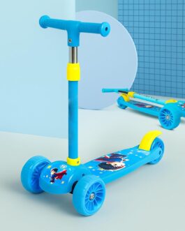 Rider Pro 3-Wheel Kick Scooter for Kids (2–12 Years) | Adjustable Height, Foldable Design Boys & Girls (Sky)