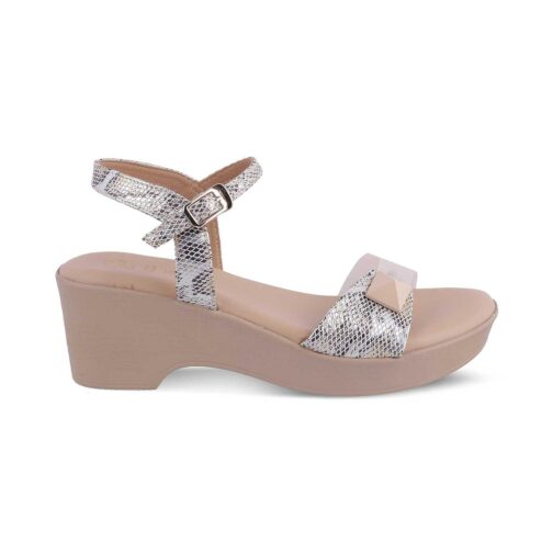 The Python Beige Women's Dress Heel Sandals Little Wish - Image 2